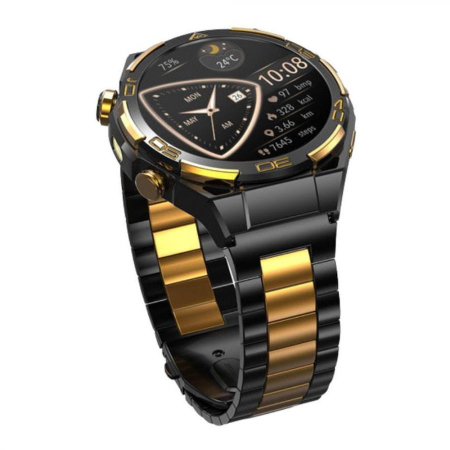 Smartwatch Blackview W90 Pro, Negru & Auriu, Metal & Aur 14K, 1.43'' AMOLED HD, 900mAh, GPS, Monitorizare sanatate si sport, Apelare Bluetooth, ChatGPT [2]