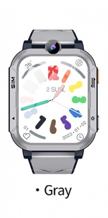 Fittness bands and watches - Smartwatch Blackview Z20 Gray, 4G, 1.83'' HD, Eye Protection, GPS+WiFi+LBS Positioning, 4G Video Call, Face Unlock, SOS, Parental Control, 800mAh, for Kids