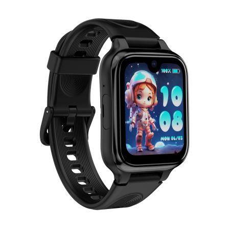 Ceas  Smartwatch LAGENIO K9, Negru, 4G, 1.78'' AMOLED, 1 GB RAM, 8GB ROM, Camera 5MP, Android 8.1, Tracking GPS, Apel Video, SOS, Control Parental, Asistent AI, 700mAh, Pentru copii intre 5-14 ani [1]