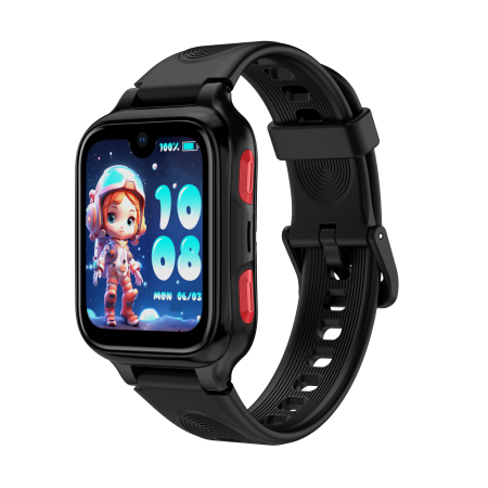 Smartwatch - Ceas  Smartwatch LAGENIO K9, Negru, 4G, 1.78'' AMOLED, 1 GB RAM, 8GB ROM, Camera 5MP, Android 8.1, Tracking GPS, Apel Video, SOS, Control Parental, Asistent AI, 700mAh, Pentru copii intre 5-14 ani
