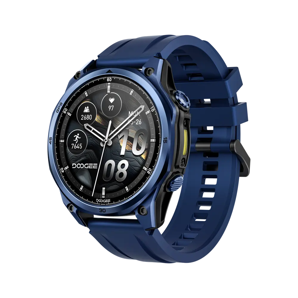 Hírek - DOOGEE Anywise W1 Pro Okosóra, Kék, 1.43" AMOLED Kijelző, Dual-Band GPS, 170+ Sportmód, Egészségfigyelés, 5ATM Vízállóság, Bluetooth, Android & iOS Kompatibilis