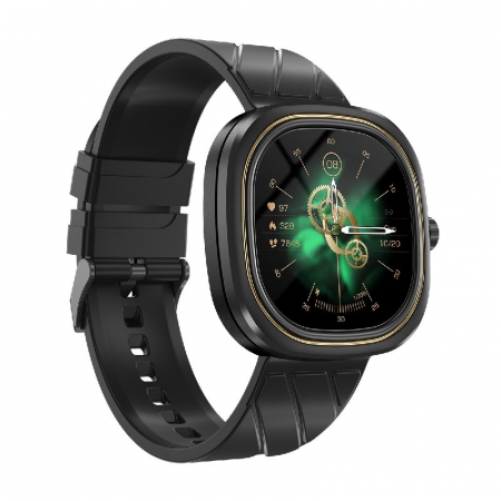 Smartwatch Doogee DG Ares Negru, LCD HD 1.32", Ritm cardiac, Saturatie oxigen, Monitorizare somn, Memento sedentarism, 300mAh [2]
