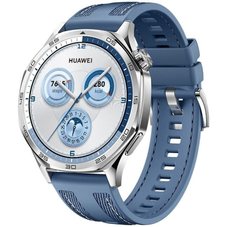 Huawei Watch GT 5 Okosóra, Kék, 1.43" AMOLED Kijelző, Bluetooth Hívás, SPO2 Mérő, 14 nap Üzemidő, 5ATM [1]