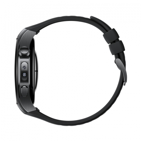 Smartwatch Huawei Watch 5, 46MM Black Stainless Steel, Black Fluoroelastomer Strap [3]