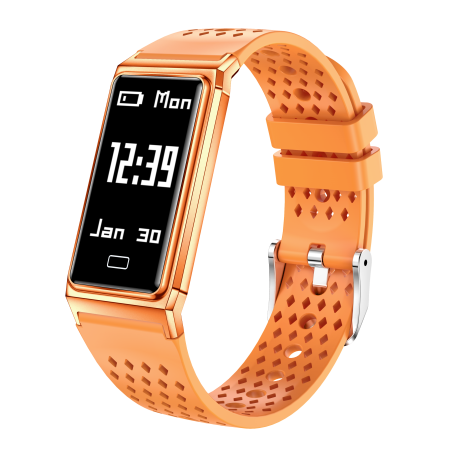 Hírek - iSEN B11 Okosóra, Narancssárga, 0.96" OLED, Bluetooth 5.3, Pulzusmérő, SpO2, HRV, Alvásfigyelés, IPX8
