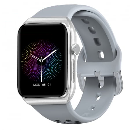 iSEN - iSEN BK01 okosóra, Feher, 1,81" HD, Bluetooth hívás, EKG, vércukor, vér oxigén, vérnyomás, szívritmus, testhőmérséklet, zenelejátszás, 270 mAh