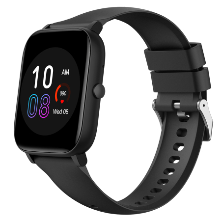 Smartwatch iSEN C09, Negru, Curea TPU Neagra, 1.85" TFT, Ritm Cardiac, Tensiune Arteriala, Oxigen in Sange (SpO2), ECG, 7 Moduri Sport, Notificari Apeluri & Mesaje, 200 mAh, Android 5.0 / iOS 10.0 [9]