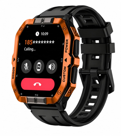 iSEN C32 Smartwatch, Orange, 2.02" HD, Bluetooth Calling, GPS, 100+ Sports Modes, SpO2, Heart Rate, 480mAh, 2ATM [1]