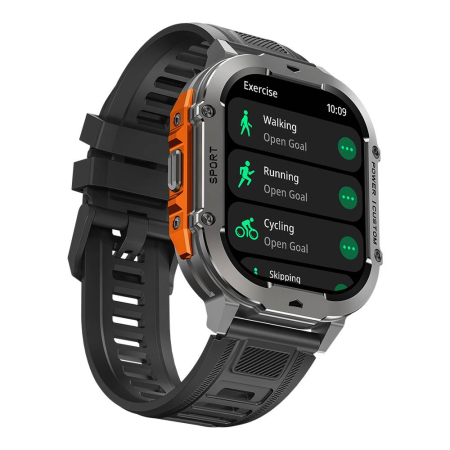 iSEN X7 Okosóra, Fekete, 2.13” AMOLED HD, Bluetooth 5.3, WhatsApp Gyorsválasz, Pulzus, GoMore, 3 ATM, 1000mAh Akkumulátor, 100 Nap Standby [6]