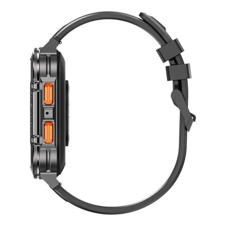iSEN X7 Okosóra, Fekete, 2.13” AMOLED HD, Bluetooth 5.3, WhatsApp Gyorsválasz, Pulzus, GoMore, 3 ATM, 1000mAh Akkumulátor, 100 Nap Standby [4]