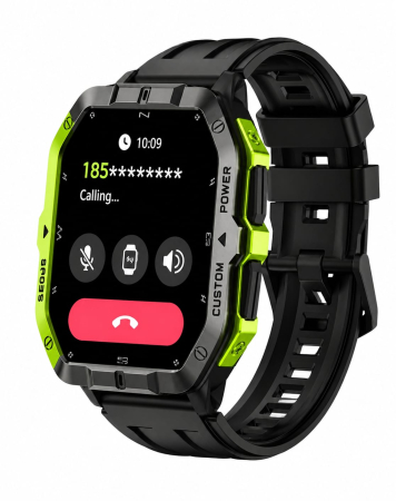 Smartwatch iSEN C32, Verde, 2.02" HD, Bluetooth Calling, GPS, 100+ Sport Modes, SpO2, Ritm Cardiac, 480mAh, 2ATM [1]