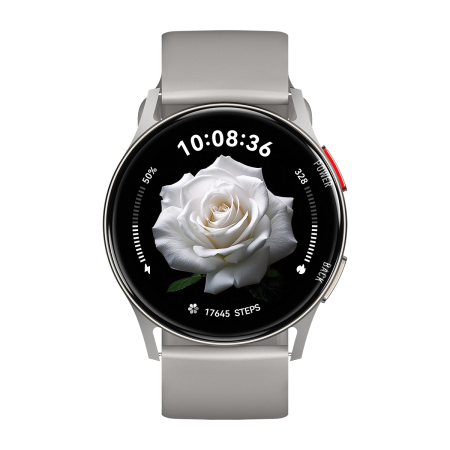 iSEN - iSEN C35 Okosóra, Szürke, 1.32” AMOLED, Bluetooth Hívások, Pulzus, SpO2, Alvás, 100+ Sportmód, Aktivitáskövetés, 1 ATM, DaFit, 250mAh Akkumulátor