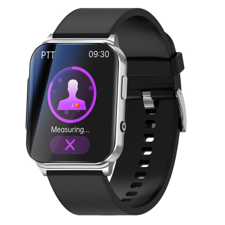 iSEN EP03 Pro Okosóra, Ezüst, 1.83" IPS, Bluetooth 5.1, Pulzus, SpO2, Vérnyomás mérés, Sport követés [1]