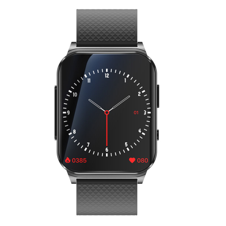 iSEN EP03 Pro Okosóra, Fekete, 1.83" IPS, Bluetooth 5.1, Pulzus, SpO2, Vérnyomás mérés, Sport követés [4]