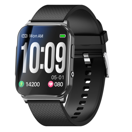 Okos óra - iSEN EP03 Pro Okosóra, Fekete, 1.83" IPS, Bluetooth 5.1, Pulzus, SpO2, Vérnyomás mérés, Sport követés