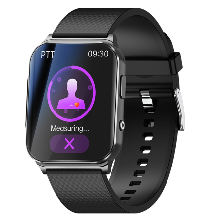 iSEN EP03 Pro Okosóra, Fekete, 1.83" IPS, Bluetooth 5.1, Pulzus, SpO2, Vérnyomás mérés, Sport követés [1]