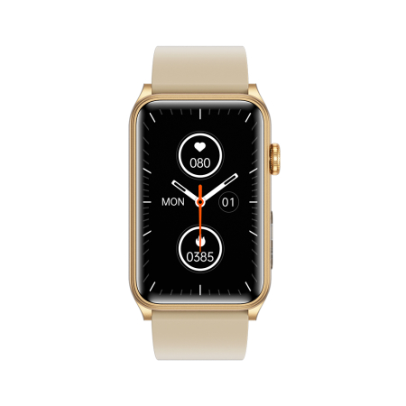 Smartwatch iSEN G50, Bej, 1.57” IPS HD, Bluetooth 5.4, Apeluri Bluetooth, Puls, SpO2, Temperatură, Somn, HRV, Moduri Sport, IP68, Baterie 250mAh [2]