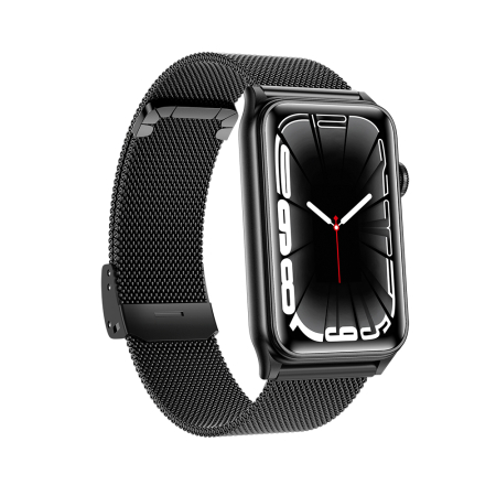 Smartwatch iSEN G50, Metal negru, 1.57” IPS HD, Bluetooth 5.4, Apeluri Bluetooth, Puls, SpO2, Temperatură, Somn, HRV, Moduri Sport, IP68, Baterie 250mAh [1]