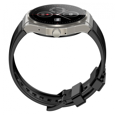 Smartwatch iSEN JA03 Silver, AMOLED 1.43"HD, Glicemie, Apel Bt, Apel SOS, Asist. vocala, Nivel radiatii, EKG, Acid uric, Lipide sange, Masa [2]