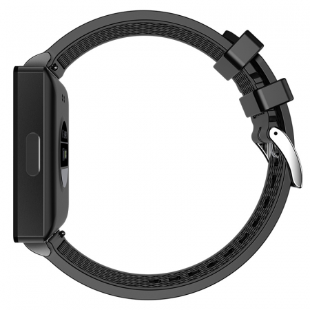 Smartwatch iSEN KS01, fekete színű, IPS HD TFT 1,83", EKG, Vércukorszint, Vér oxigénszint, Alvásfigyelés, HRV, Hőmérő, Zenelejátszás, NFC, 220 mAh [5]