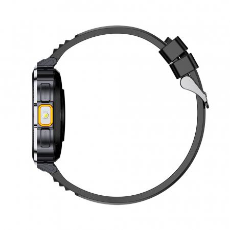 Okosóra iSEN NX23 Fekete, 2,0" HD, HRV, EKG, Egészségügyi funkciók, Sportfunkciók, Bluetooth hívás, Zenevezérlés, Zseblámpa, 400 mAh, Kompatibilis iOS és Android rendszerekkel [13]