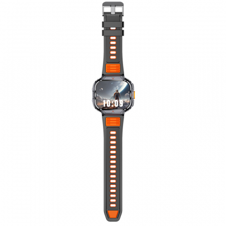 Smartwatch iSEN NX23, Orange, 2.0" HD, HRV, ECG, Health Functions, Sport Functions, Bluetooth Call, Music Control, Flashlight, 400 mAh, Compatible with iOS & Android [12]