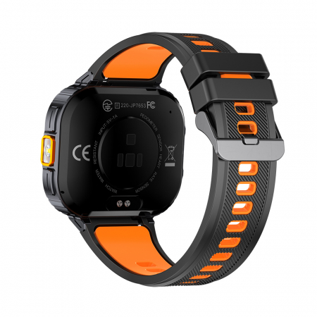 Smartwatch iSEN NX23, Orange, 2.0" HD, HRV, ECG, Health Functions, Sport Functions, Bluetooth Call, Music Control, Flashlight, 400 mAh, Compatible with iOS & Android [11]