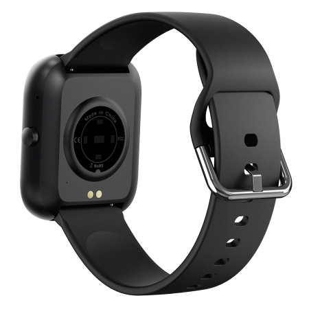 Smartwatch iSEN C08, Negru, Curea TPU Neagra, 1.91" TFT, Ritm Cardiac, Tensiune Arteriala, Oxigen in Sange (SpO2), Moduri Sport, Notificari Apeluri & Mesaje, 200 mAh, Android 5.0 / iOS 10.0 [11]