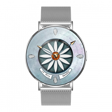 Smartwatch iSEN KM88, Argintiu, 1.32" Amoled, HRV, ECG, Functii Sanatate, Bluetooth Call, Asistenta vocala, Compatibil iOS & Android [5]