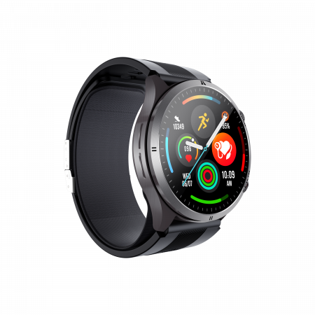 Okosóra iSEN S26 Fekete, 2,06"AMOLED, Légpumpás+légzsákos vérnyomásmérés, ECG, Vércukor, Oxigén, Hőmérséklet és Alvásfigyelés, Sport módok, Bluetooth hívás, Zenevezérlés, Időjárás, NFC, 530mAh [3]