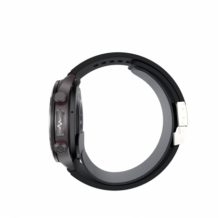 Okosóra iSEN S26 Fekete, 2,06"AMOLED, Légpumpás+légzsákos vérnyomásmérés, ECG, Vércukor, Oxigén, Hőmérséklet és Alvásfigyelés, Sport módok, Bluetooth hívás, Zenevezérlés, Időjárás, NFC, 530mAh [5]