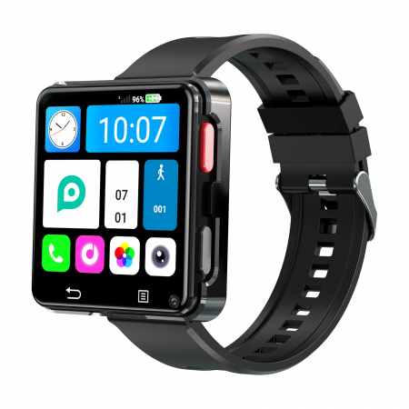 Smartwatch - Smartwatch iSEN S998, Negru, 4G, 2.64" HD, Android 11, Apel Bluetooth, Cameră dublă, 1200 mAh