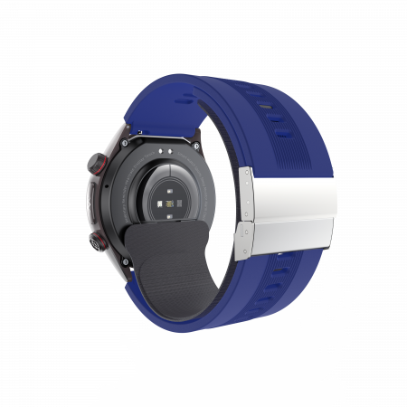 Smartwatch iSEN S26 Blue, 2.06"AMOLED, Air pump+airbag blood pressure monitor, ECG, Blood sugar, Oxygen, Temperature, and Sleep, Sport modes, Bluetooth call, Music control, Weather forecast, 530mAh [2]