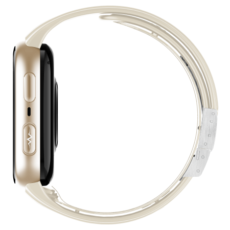 iSEN TK67 Smartwatch, Gold, 1.952” AMOLED, Bluetooth Calls, Air Pump Blood Pressure, ECG, Heart Rate, SpO2, Temperature, SOS, IP66, 530mAh Battery [6]