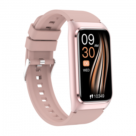 Smartwatch iSEN TK75 Rózsaszín, Szilikon, 1.47" HD, Pulzusszám, Vér oxigén, Vérnyomás, Glükóz, Húgysav, Lipid Monitorozás, Alváskövetés, Sportmódok, Bluetooth Hívás, Zenevezérlés, Időjárás, 250mAh [2]