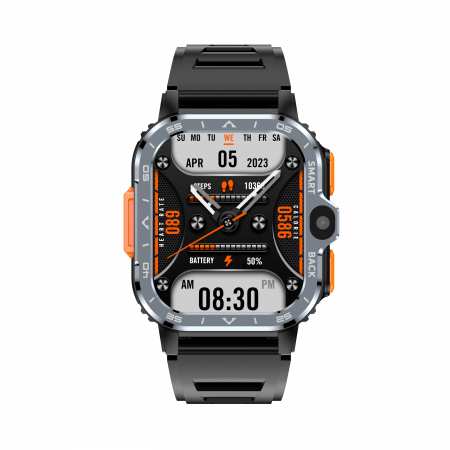 Smartwatch iSEN Watch PGD, Gri, 4G, 2.03" HD, QuadCore, Android 8.1, 4GB RAM + 64GB ROM, HD Dual Camera, NFC, GPS, Alipay, WeChat Pay, 800mAh, nanoSIM [3]