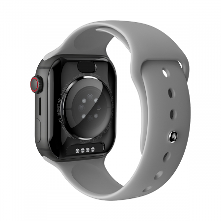 Okosóra iSEN Watch DM60, fekete, szürke szilikon karkötővel, 4G, 2,02" HD, 4GB RAM + 64GB ROM, android 8.1, Bt v4.2, nanoSIM, IP67, 800 mAh [3]