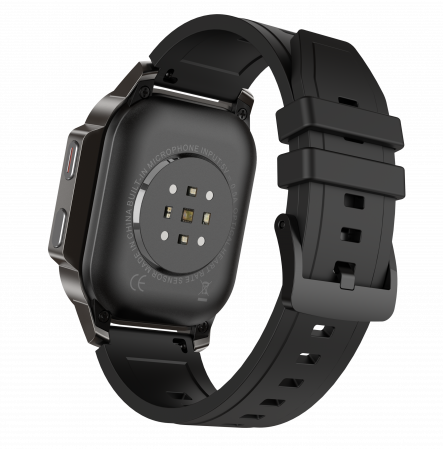 Smartwatch iSEN Watch DM62, 4G, 2.13" AMOLED, 2 GB RAM + 16 GB ROM, Android 8.1, Bt v4.2, HD kamera, mikrofon, nanoSIM, GPS, Egészségfigyelés, 1000mAh, IP67, Fekete [4]