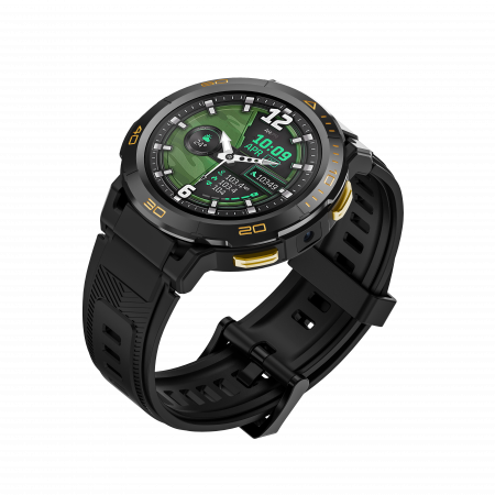 iSEN Watch Z1 okosóra, Fekete, 4G, 1,43" AMOLED, HD Kamera, Android 8.1, 2GB RAM + 16GB ROM, GPS, 800mAh, 1ATM, NanoSIM [10]