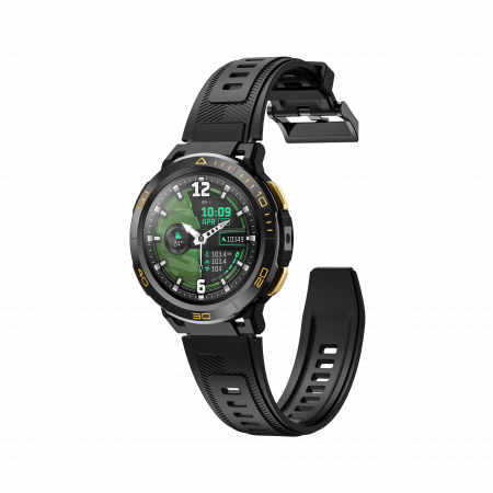 iSEN Watch Z1 okosóra, Fekete, 4G, 1,43" AMOLED, HD Kamera, Android 8.1, 2GB RAM + 16GB ROM, GPS, 800mAh, 1ATM, NanoSIM [11]