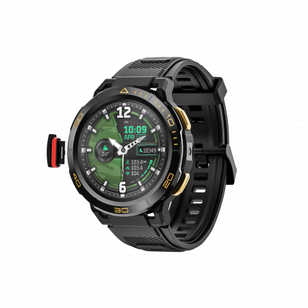 iSEN Watch Z1 okosóra, Fekete, 4G, 1,43" AMOLED, HD Kamera, Android 8.1, 2GB RAM + 16GB ROM, GPS, 800mAh, 1ATM, NanoSIM [8]