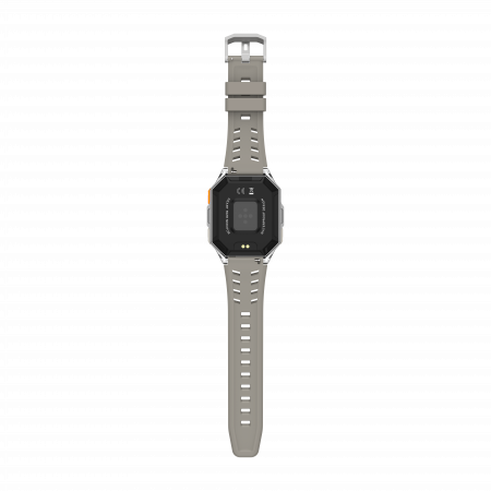 Smartwatch iSEN X1 Pro, Curea de silicon gri, 2.13" AMOLED HD, HRV, ECG, Monitorizare sanatate, Functii sport, Bluetooth Call, 1000 mAh, Android 9.0 or iOS 9.0 sau mai recent [9]