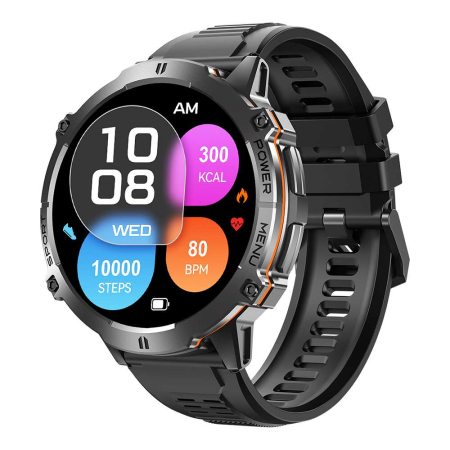 Smartwatch - Smartwatch iSEN X3, Negru, 1.73” AMOLED HD, Apeluri Bluetooth, GPT, AI Watch Face, Puls, 150+ Moduri Sport, GoMore, 1 ATM, Baterie 1000mAh, Autonomie Standby 100 Zile