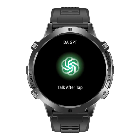 Smartwatch iSEN X3, Negru, 1.73” AMOLED HD, Apeluri Bluetooth, GPT, AI Watch Face, Autonomie Standby 100 Zile , Puls, 150+ Moduri Sport, GoMore, Baterie 1000mAh [2]
