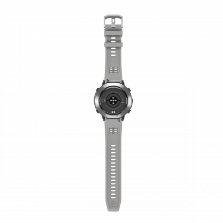 iSEN X3 okosora, Szürke szilikon, 1.73" AMOLED, SpO2-, stresszfigyeles, 100+ sportmod, Bluetooth, 1000 mAh, Android 9.0 vagy iOS 9.0 es ujabb verzio kompatibilis [10]