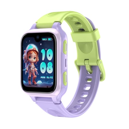 Smartwatch - Ceas  Smartwatch LAGENIO K9, Mov, 4G, 1.78'' AMOLED, 1 GB RAM, 8GB ROM, Camera 5MP, Android 8.1, Tracking GPS, Apel Video, SOS, Control Parental, Asistent AI, 700mAh, Pentru copii intre 5-14 ani