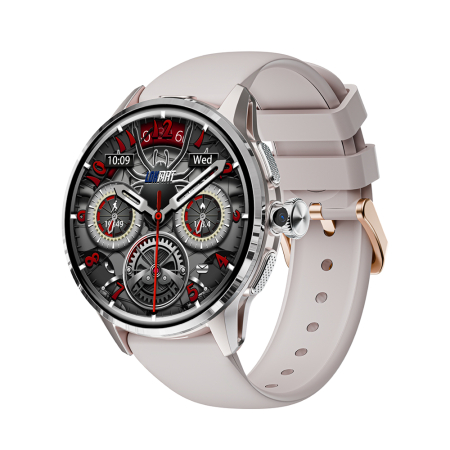 Okos óra - Lokmat Appllp 3 Okosóra, Ezüst, 4G LTE, Hívás, Nano SIM, 1.6" AMOLED kijelző, 3GB RAM + 32GB, Forgatható 2MP kamera, GPS, NFC, Pulzusmérés