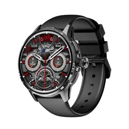 Okos óra - Lokmat Appllp 3 Okosóra, Fekete, 4G LTE, Hívás, Nano SIM, 1.6" AMOLED kijelző, 3GB RAM + 32GB, Forgatható 2MP kamera, GPS, NFC, Pulzusmérés