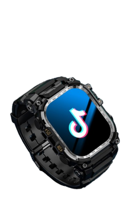 Lokmat Appllp 7 Max Smartwatch, Black, 4G LTE, Calling, Nano SIM, 2.06" AMOLED Display, 3GB RAM + 32GB, GPS, NFC, Heart Rate Monitor [3]