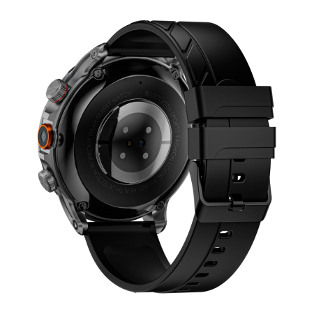 Lokmat Appllp 8 Pro Okosóra, Fekete ,  4G LTE, Hívás, Nano SIM, 1.85" TFT kijelző, 2GB RAM + 32GB, 2MP kamera (5MP interpolált), GPS, NFC, Pulzusmérés [6]